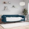 vidaXL Tagesbett Blau 100x200 cm Samt