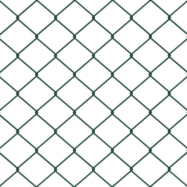 vidaXL Zaunpfosten Gr&uuml;n 10 x 1,4 m (40 x 40 mm Maschen) Stahl und PVC