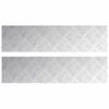 vidaXL Stufenmatten 2 Stk. 80 x 20 cm Silber Aluminium Rechteckig
