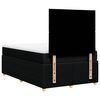 vidaXL Boxspringbett mit Matratze Schwarz 120x200 cm Stoff