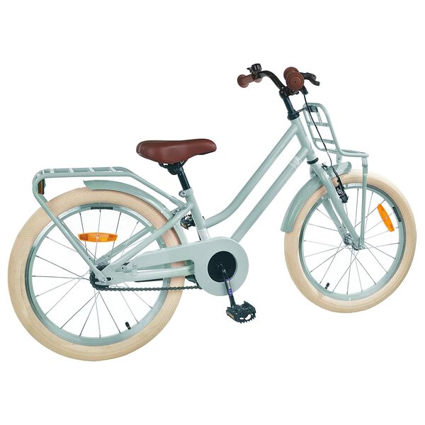 vidaXL Kinderfahrrad 18 Zoll f&uuml;r 5-7 Jahre alt Hellgr&uuml;n
