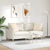 vidaXL Sofakissen 2 St&uuml;ck Beige 45 x 45 cm Stoff