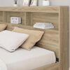 vidaXL B&uuml;cherregal-Bett Sonoma-Eiche 180 x 200 cm Holzwerkstoff