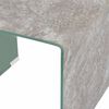 vidaXL Couchtisch Braun Marmor-Optik 50x50x45 cm Hartglas