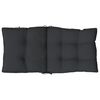 vidaXL Niedriglehner-Auflagen 2 Stk. Schwarz Oxford-Gewebe