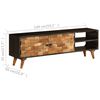 vidaXL TV-Schrank Massivholz Mango 140x30x45 cm