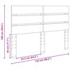 vidaXL Kopfteil mit Kopfteil Altholz 150 cm Holzwerkstoff