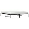 vidaXL Bettgestell Metall Schwarz 183x213 cm