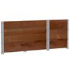 vidaXL Pflanzkasten Braun 100x50 cm Massivholz Kiefer