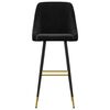 vidaXL Barhocker 2 Stk. Schwarz Samt