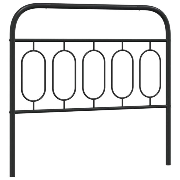 vidaXL Ersatz-Kopfteil Metall Schwarz 100 cm