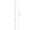 vidaXL Teleskop-Tarpstange 102-260 cm Aluminium
