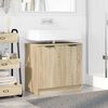 vidaXL Badezimmerschrank mit Speicher Sonoma-Eiche 64,5 x 33,5 x 59 cm