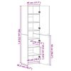 vidaXL Highboard Wei&szlig; 45x42,5x185 cm Holzwerkstoff