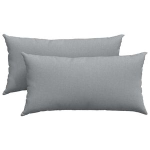 vidaXL Sofakissen 2 pcs Hellgrau 80 x 40 cm Stoff