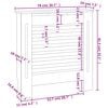 vidaXL MDF Heizkörperverkleidung Grau 78 cm