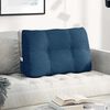 vidaXL R&uuml;cken Kissen Blau 80 x 24 x 50 cm Stoff