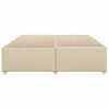 vidaXL Bettgestell ohne Matratze Creme 200x200 cm Stoff