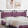 vidaXL H&auml;ngevorderseite Wandmontiert Lila 210 x 55 x 5 cm Samt