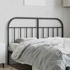 vidaXL Kopfteil Metall Schwarz 140 cm