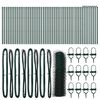 vidaXL Zaun mit Pfosten Gr&uuml;n 0,6 x 100 m PVC-beschichteter Stahl