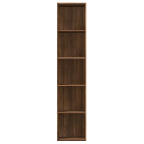 vidaXL B&uuml;cherregal Braun Eichen-Optik 40x30x189 cm Holzwerkstoff