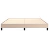 vidaXL Bettgestell Cappuccino-Braun 180x200 cm Kunstleder