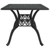 vidaXL Gartentisch Schwarz 150x90x72 cm Aluminiumguss