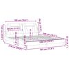 vidaXL Bettgestell "Viana" ohne Matratze Cappuccino-Braun 180x200 cm Kunstleder