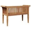vidaXL Gartenbank Braun 127,5 x 52 x 80 cm Teak-Massivholz