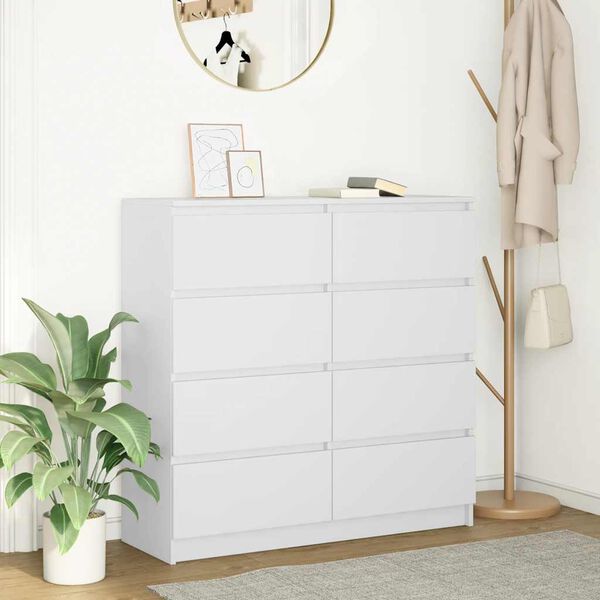 vidaXL Sideboard Wei&szlig; 100x35x99 cm Holzwerkstoff