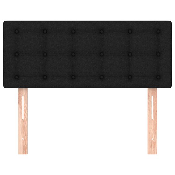 vidaXL Kopfteil Schwarz 100x5x78/88 cm Stoff
