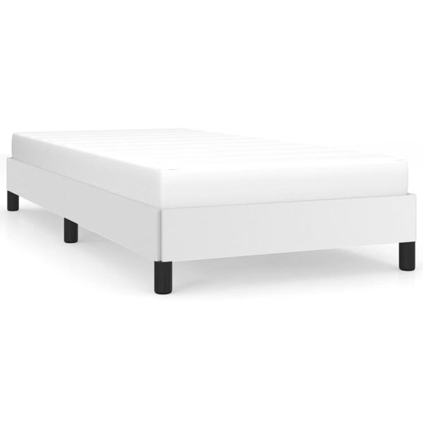 vidaXL Bettgestell Wei&szlig; 80x200 cm Kunstleder