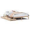 vidaXL Massivholzbett ohne Matratze 120x190 cm Kiefernholz