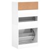 vidaXL Schuhschrank Wei&szlig; 60x34x116 cm Holzwerkstoff