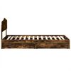vidaXL Aufbewahrungsbett Ger&auml;ucherte Eiche 70 x 190 cm Holzwerkstoff