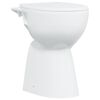 vidaXL Randloses WC 7 cm Extra H&ouml;he Soft-Close Keramik Wei&szlig;