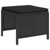 vidaXL Garten-Sofa-Set 6 pcs Schwarz Poly-Rattan