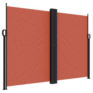 vidaXL Seitenmarkise Ausziehbar Terrakottarot 180x1200 cm