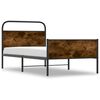 vidaXL Bettgestell ohne Matratze 100x200 cm Sonoma-Eiche Holzwerkstoff