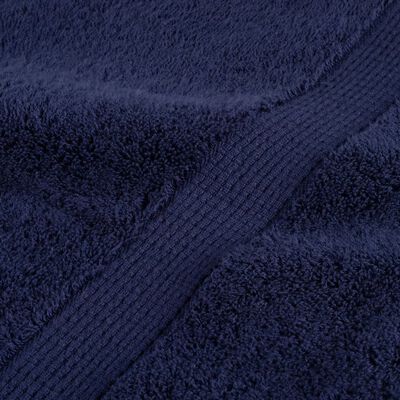 vidaXL 6 tlg. Premium-Handtuch-Set Marineblau 600 g/m² 100% Baumwolle