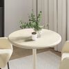 vidaXL Tischplatte Creme &Oslash;60x2,5 cm Marmor