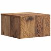 vidaXL Wandmontierter Beistelltisch Altholz 34,5 x 33 x 20 cm