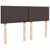 vidaXL Boxspringbett mit Matratze Dunkelbraun 140x190 cm Stoff