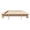 vidaXL Massivholzbett ohne Matratze 75x190 cm Kiefernholz