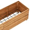 vidaXL Hochbeet 150x40x38 cm Teak Altholz und Stahl