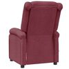 vidaXL Ohrensessel mit Massagefunktion Weinrot Stoff