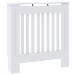 vidaXL Holzwerkstoff Heizk&ouml;rperverkleidung Wei&szlig; 78 cm