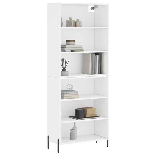 vidaXL Highboard Wei&szlig; 69,5x32,5x180 cm Holzwerkstoff