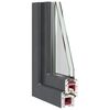 vidaXL Kellerfenster "RISOR" 80x50 cm Drehkipp DIN Rechts Anthrazit